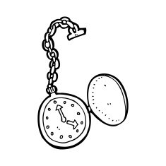 cartoon old watch N10