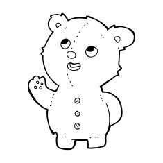cartoon cute teddy bear N74
