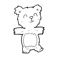 cartoon cute teddy bear N76
