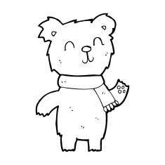 cartoon cute teddy bear N77