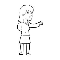 cartoon woman explaining N68