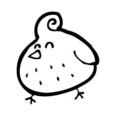 Cartoon Bird N521