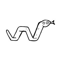 funny cartoon snake N90
