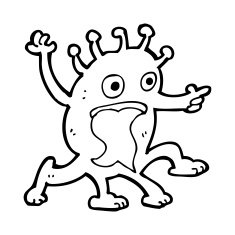 cartoon weird little alien N27