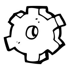 cartoon cog symbol N12