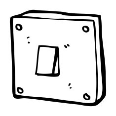 Cartoon Light Switch N38