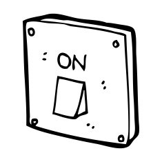 Cartoon Light Switch N39