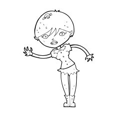 Cartoon Vampire Girl N323