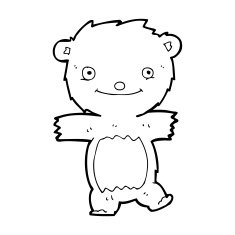 cartoon teddy bear N388