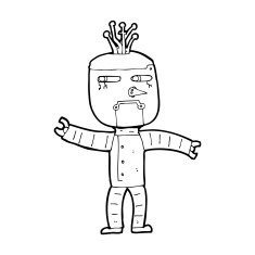 Cartoon Robot N385
