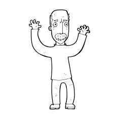 cartoon angry dad N14