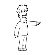 cartoon man accusing N29