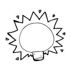 cartoon electric light bulb N34
