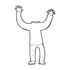 Cartoon Headless Body N14