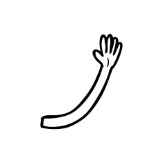 cartoon arm N218