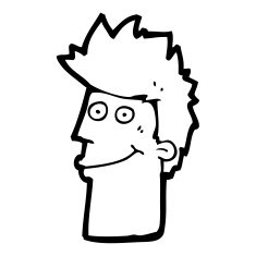 cartoon happy man N660
