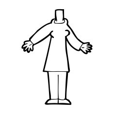 cartoon body (mix and match cartoons or add own photos) N116