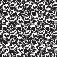 Black and white seamless vector pattern