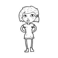 Cartoon Woman N68