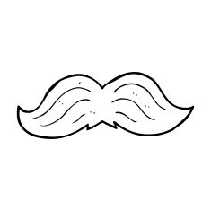 Cartoon Mustache N54