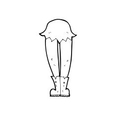cartoon vampire legs N14