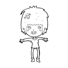 Cartoon Vampire Girl N327