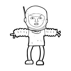 cartoon astronaught N14