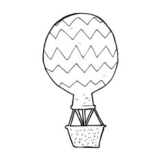 cartoon hot air balloon N24