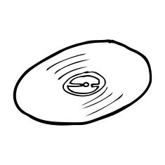 cartoon vinyl record N9