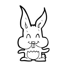 Cartoon Rabbit N197