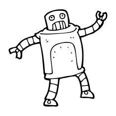 Cartoon Robot N388