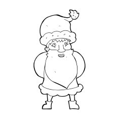 Cartoon Santa Claus N445