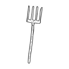 cartoon pitch fork N14