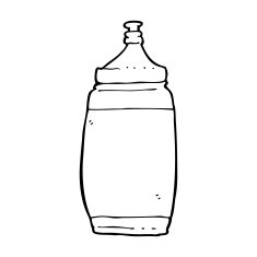 Cartoon Water Bottle N107
