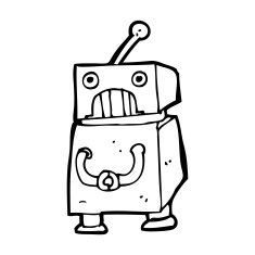 Cartoon Robot N389