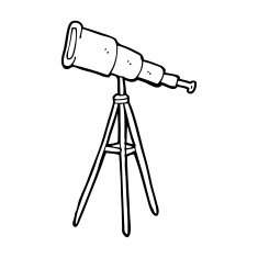 cartoon telescope N25