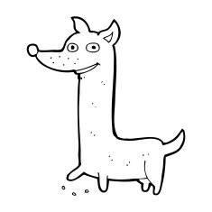 funny cartoon dog N32