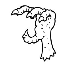 cartoon eagle claw N10
