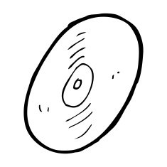 cartoon vinyl record N10