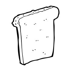 Cartoon Slice Of Bread N10