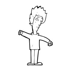 cartoon vampire man N155