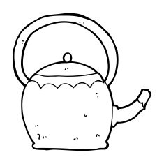 Cartoon Tea Pot N25