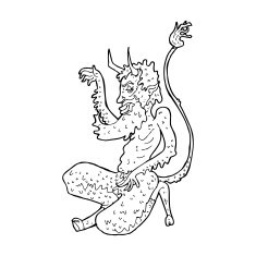 cartoon traditional devil N14