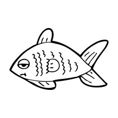 cartoon funny fish N51