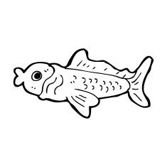 cartoon funny fish N52