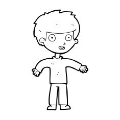 cartoon happy man N666