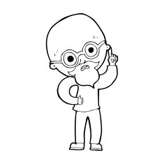 cartoon old man N40