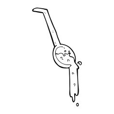cartoon pouring gravy N13