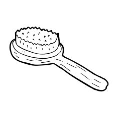 cartoon old brush N14