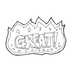 cartoon great symbol N16